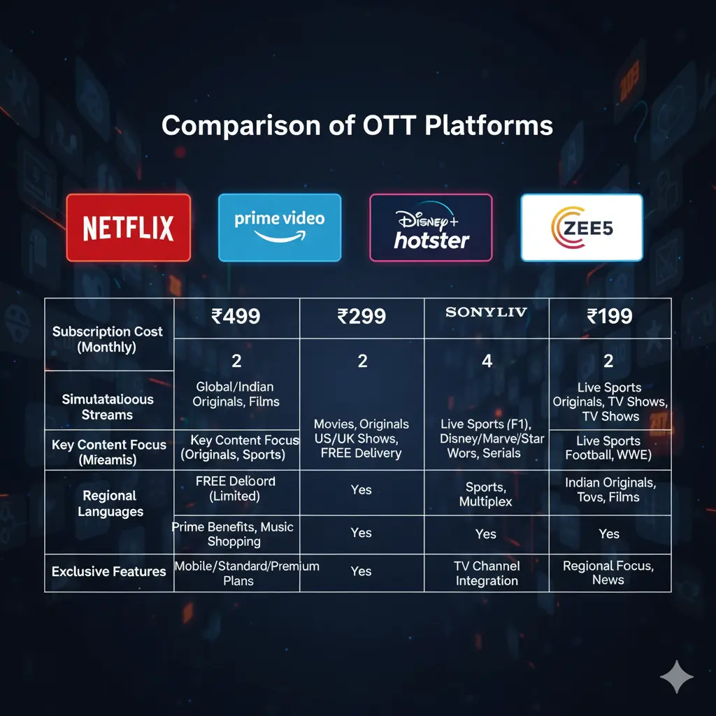Comparison of OTT Platforms: Which is Best for You?