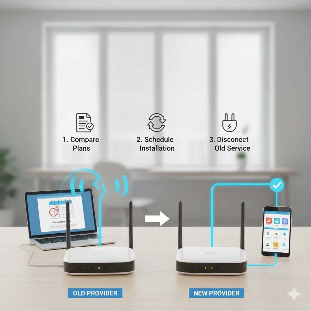 How to Switch Broadband Providers Without Losing Service